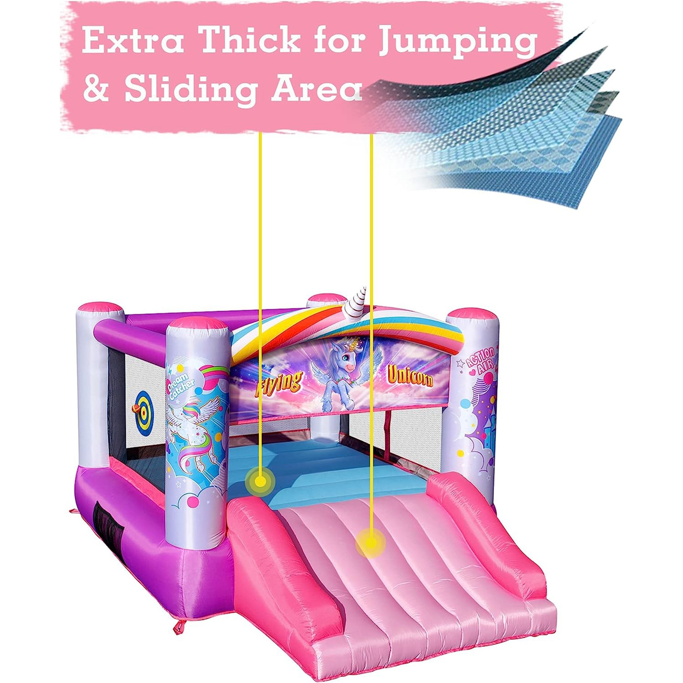 casita inflable unicornio princesa Temu