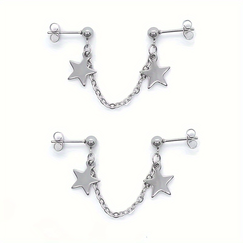 Star Earring Chain & Casual Style Ear Ornaments
