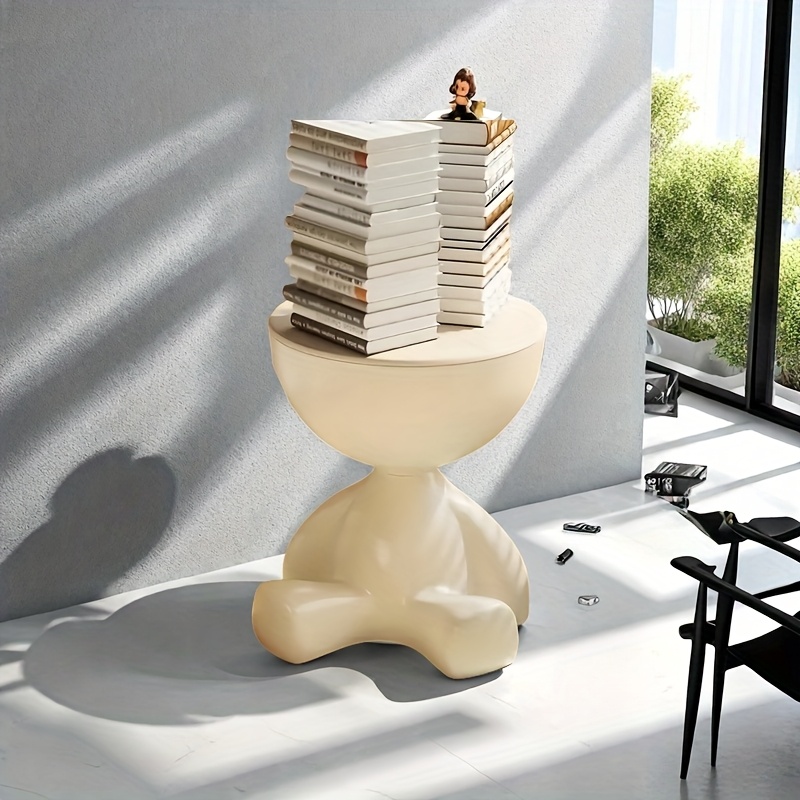 [Modern Simple Storage Table] 3 Colors Modern Round Side Table - Multifunctional Bedside Coffee Table and Office Desk Storage Rack - Matte Home Decoration