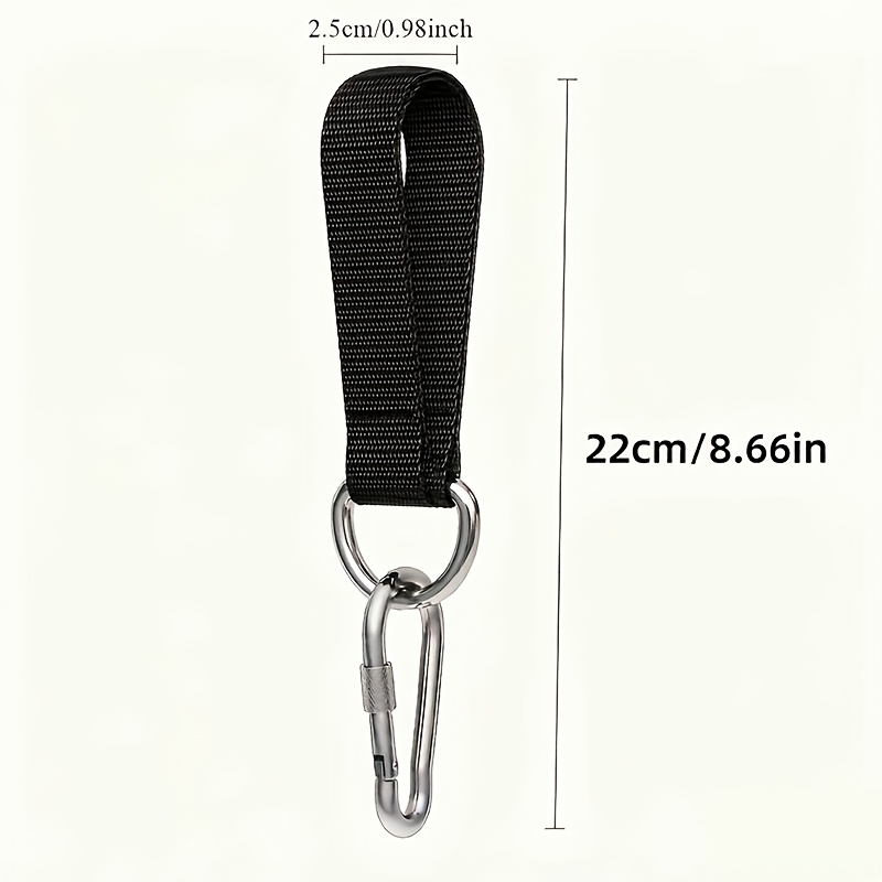 TEMU Lot de 2 pièces - Sangles multifonctionnelles d'extérieur, sangles de camping, cordes de balançoire, cordes pour sacs de sable, boucles à boucle