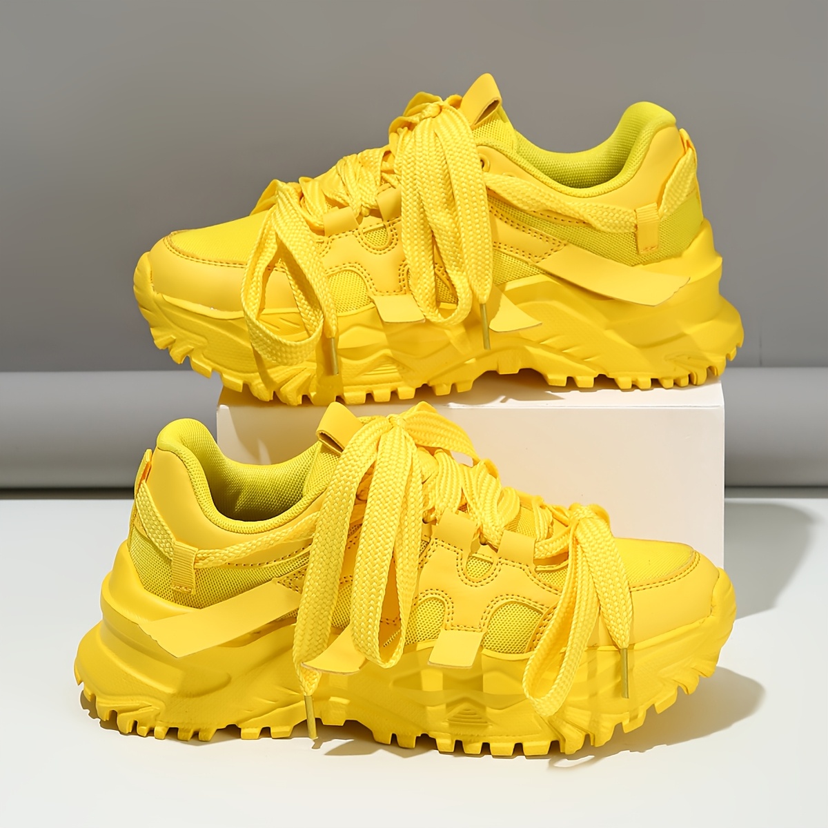 yellow sneakers women sold on Temu United States