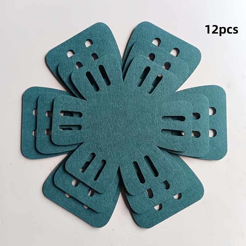 TEMU 12pcs Household Kitchen Felt Heat Insulation Pads, Combination Pot Protectors, Suitable For Separating Pans And Dishes