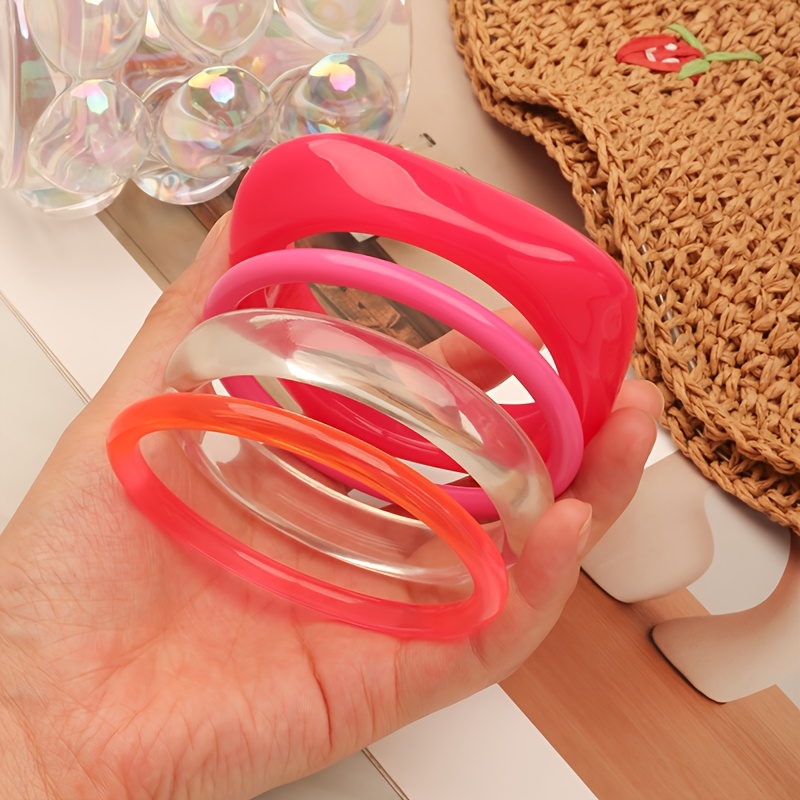 Versatile Colored Resin Niche Geometric Bracelet