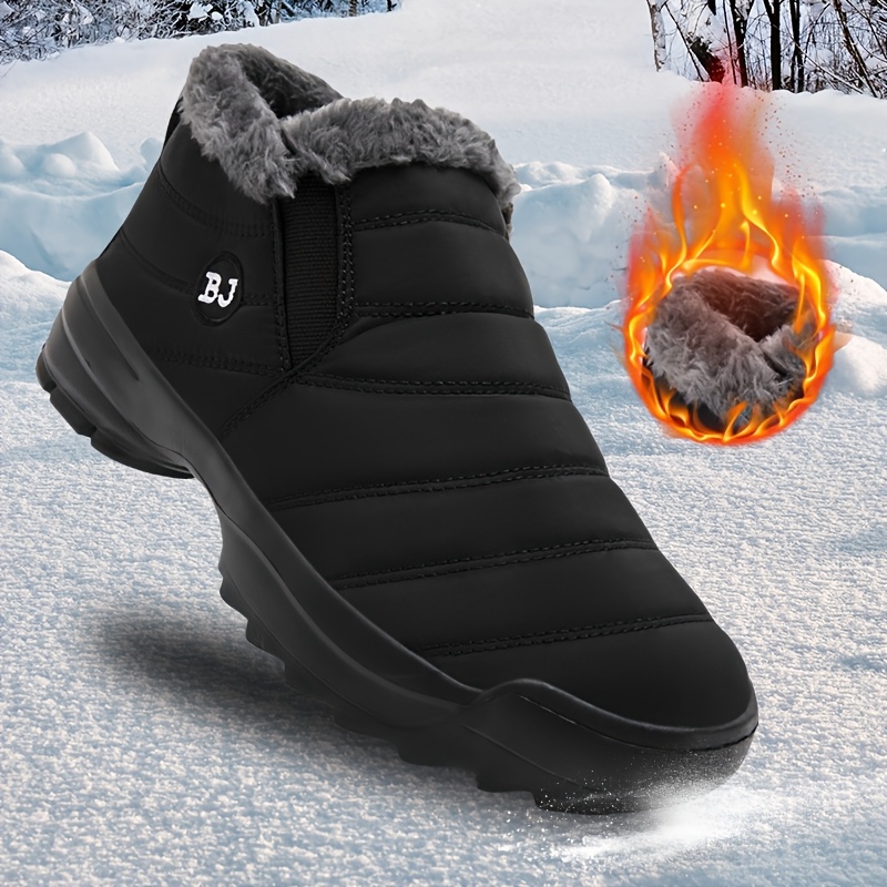 Men's Winter Warm Hiking Boots with Windproof Lining