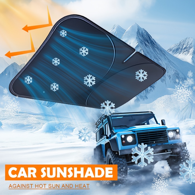 TEMU Car Sunshade Front Windshield Heat Insulation Sun Visor Shade Curtain Interior Windscreen Small Car Cover Sun Umbrella Car -proof Screen Privacy Sunshade Curtain Net