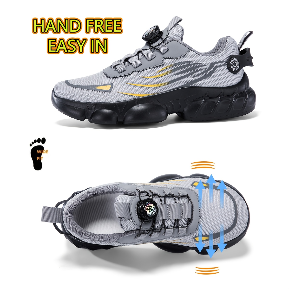 2026 new mens wide last casual sports shoes anti slip and wear resistant soles mens wide toe design running shoes   to toe squeezing anatomical toe caps mens commuting work shoes that are not   plus size fashionable tennis