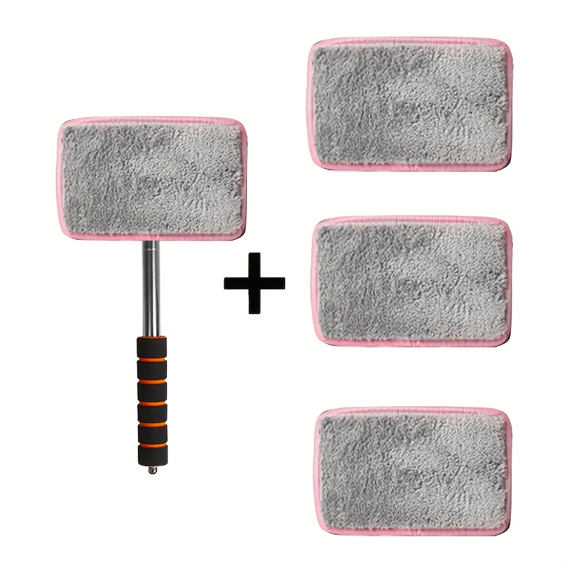 4pcs Car Glass Brush And Replacement Cloth, with Retractable... product image 14
