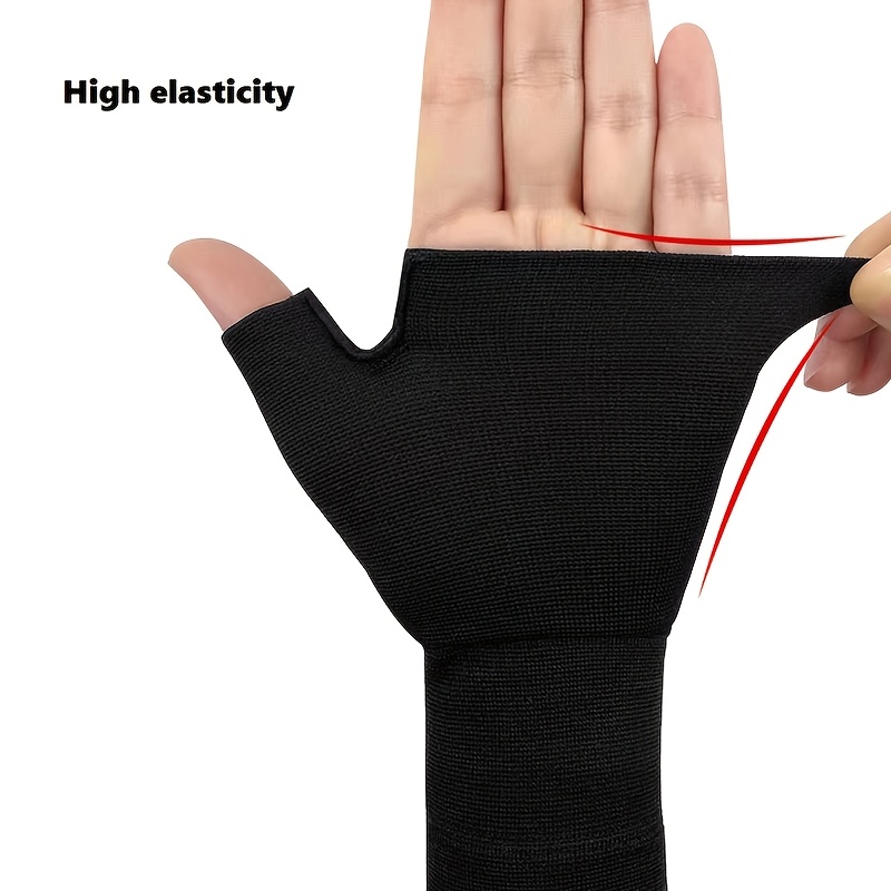 [Stretchy Sleeve] Stretchy Polyester Extended Knit Thumb Sleeve - Wrist Support Glove for Mouse Hand, Scar Covering, Pull-On Design, Hand Wash Only, Mouse Hand Support|Stretchy Knit Material|Polyester Fiber Glove