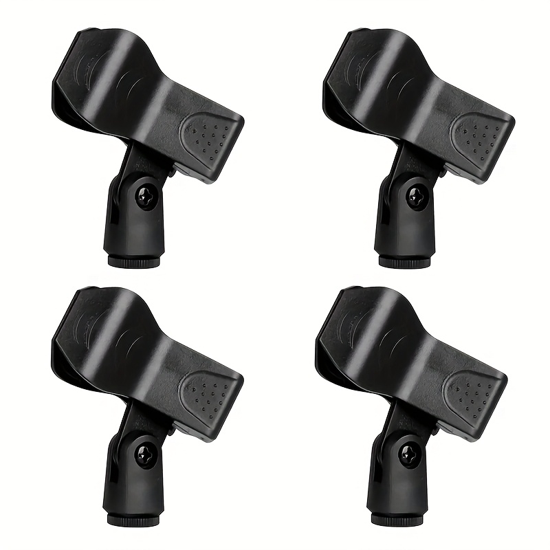 TEMU 4 Pack de clips à ressort pour microphones compatibles avec les microphones main XLR/ fil pour /Condensateur/Tous les microphones fil, montage
