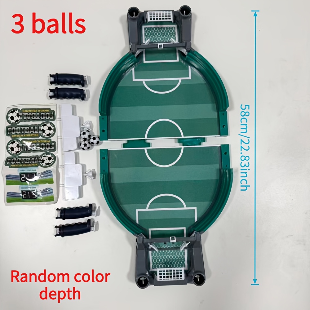 Image of Large Tabletop Soccer Game For - Interactive Indoor Football Match With Accessories, Goal-scoring Action, Ideal New Year Or Birthday Gift, Soccer Accessories, Random Color Depth