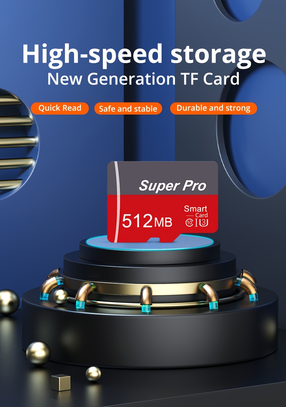 2pcs High-Speed Flash Micro SD Cards, A1/C10/U3, TF/SD Memory Card Set, 8GB, 4GB, 2GB, 1GB, 512MB, 256MB, 128MB, 64MB, for Smartphone, Tablet, PC, Car Audio, Game Console