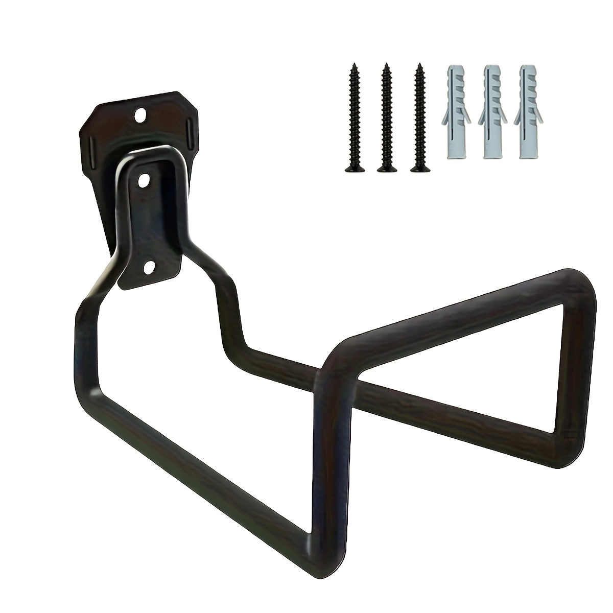TEMU Support de Tuyau d'Arrosage - Rangement Mural à la Rouille - Organisateur de Sécurité pour Jardin et Garage - Inclut 4 Vis - Solution de Place