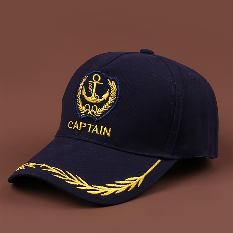 TEMU 1 Fashionable Casual Boat Anchor Baseball Unisex Hat Adjustable Outdoor Portable Visor