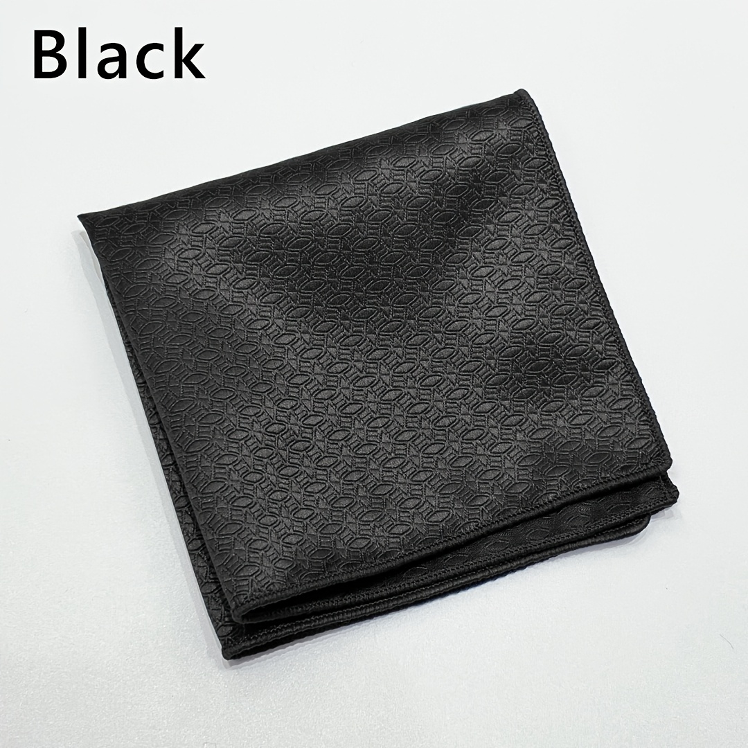 Solid Colors Men's Pocket Square, Elegant Suit Accessories