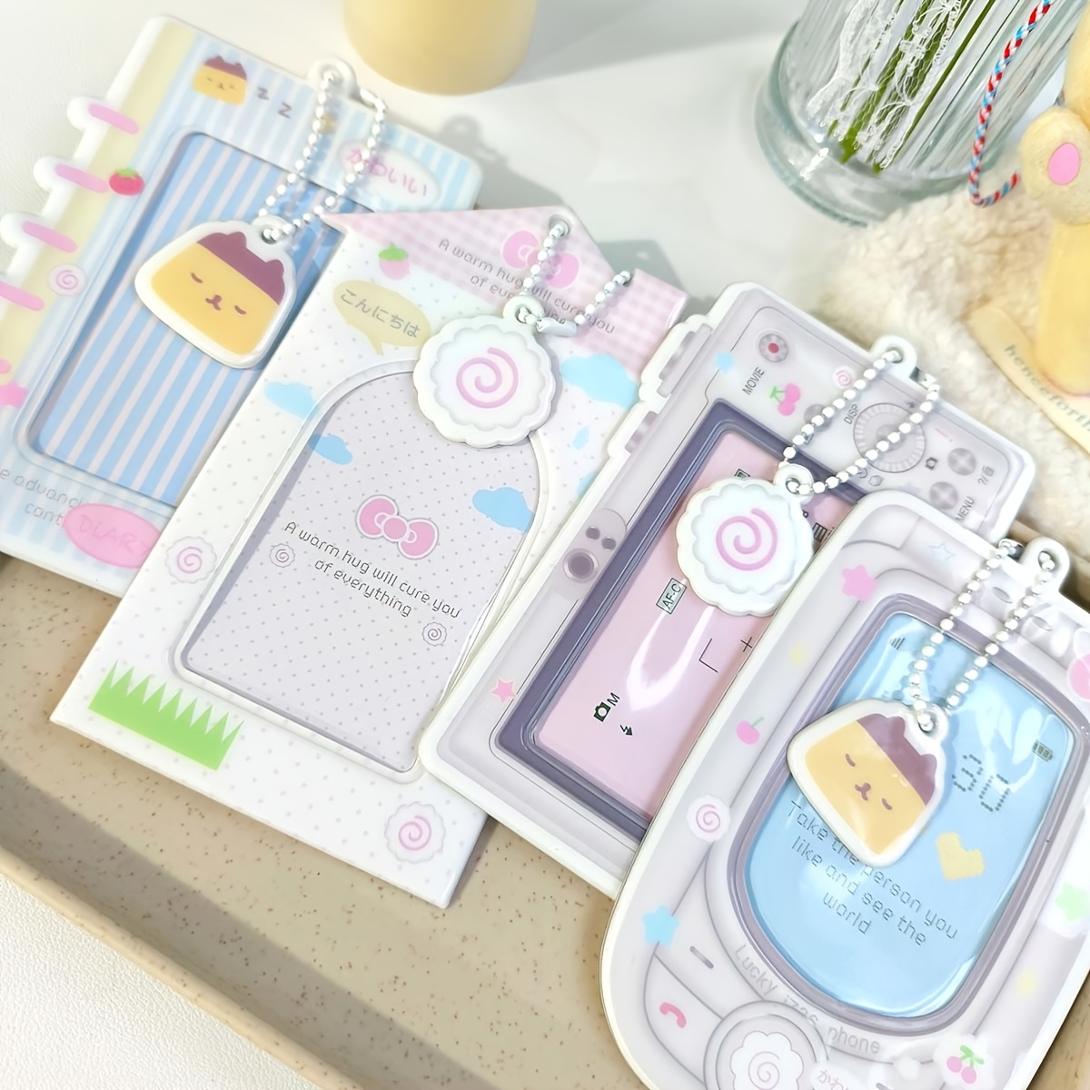 

Cute Retro Camera-shaped Pvc Card Holder - Kpop Photocard & Photo Organizer, Supplies