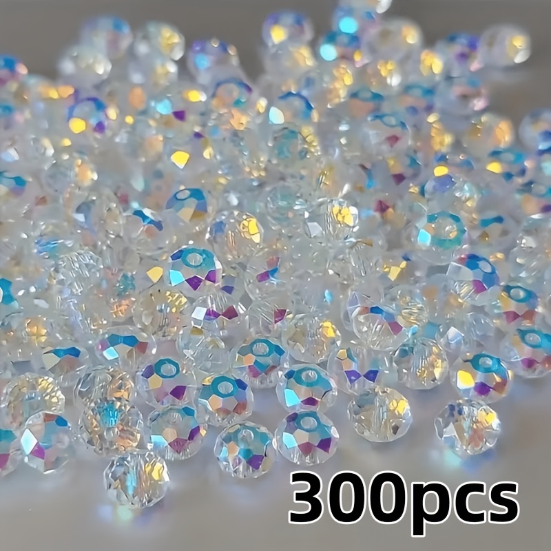 300pcs Of 6mm Beads, Loose Beads With Holes, Acrylic Beads, Bracelet, Bead Beads, Dly Handmade Bead Hair Clip Material, Necklace, Loose Beads, Jewelry Accessories, Handicraft Production
