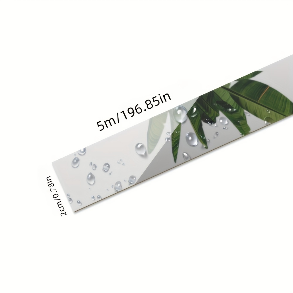 E-shop Eine 5-Meter lange, dekorative Streifenleiste aus glänzendem und robustem Edelstahl, der einfach zerrissen und angebracht werden kann.