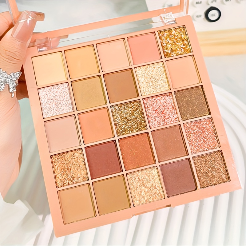 New Ins Low Rose Caramel 25 Color Eyeshadow Palette Earth Color Student Affordable Beginner