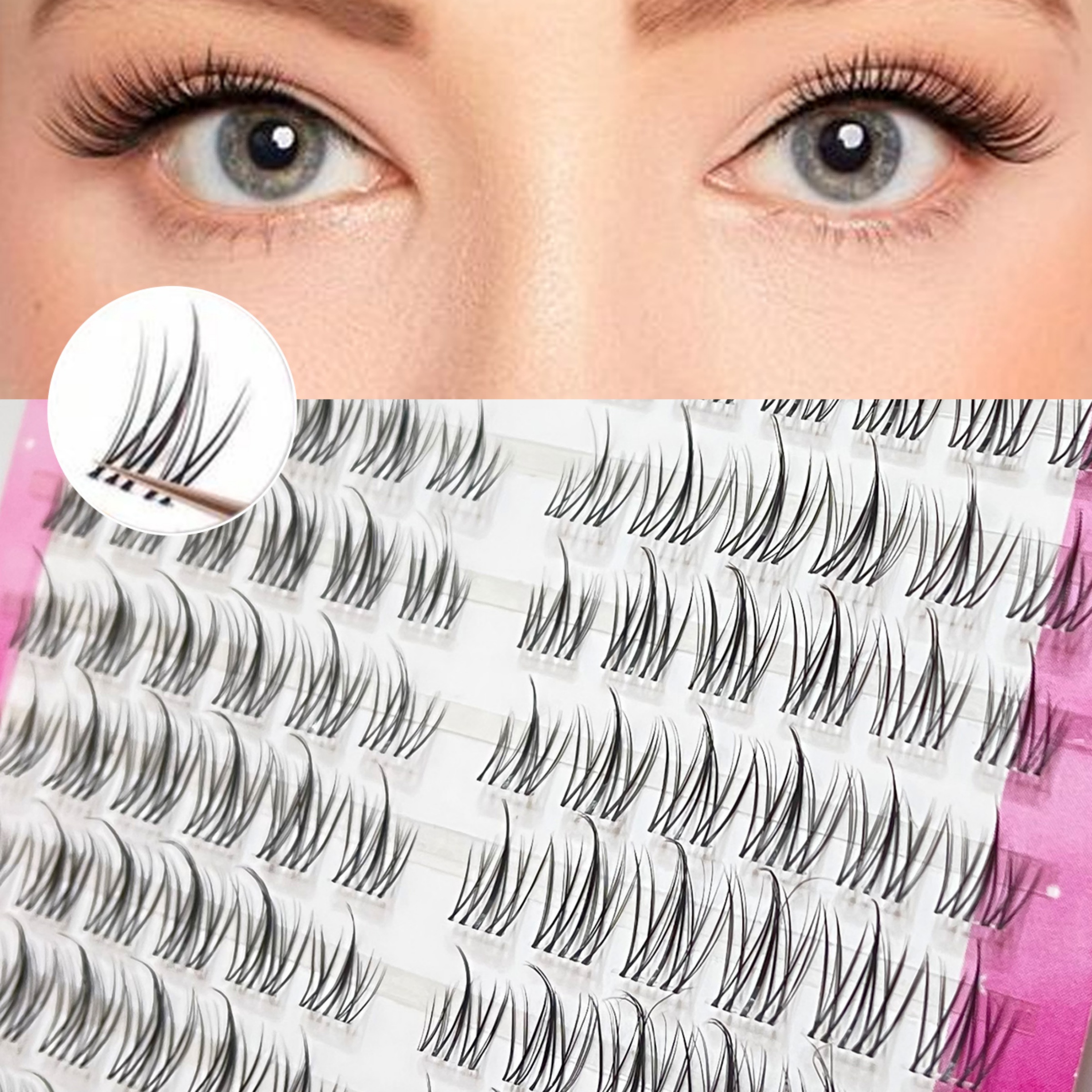 

120pcs Style False Eyelashes, Suitable For Travel And Activities