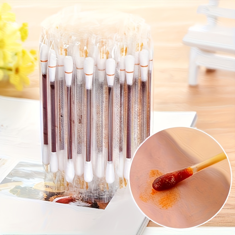 10pcs portable swabs individually wrapped   for personal care ideal for   camping travel essentials portable swabs individually wrapped swabs swab for wound care nail polish organizer nail polish storage nail polish bag ear cleaning stick ear pick daily small items travel accessory must have toiletrie Product details 0