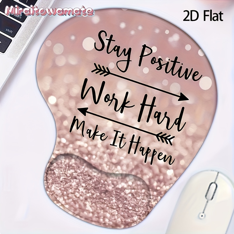 E-shop 2D Flaches Ergonomisches Mauspad mit Handgelenkstütze, Süße Mauspads mit Rutschfester Unterseite für Home Office, Arbeiten und Tippen.