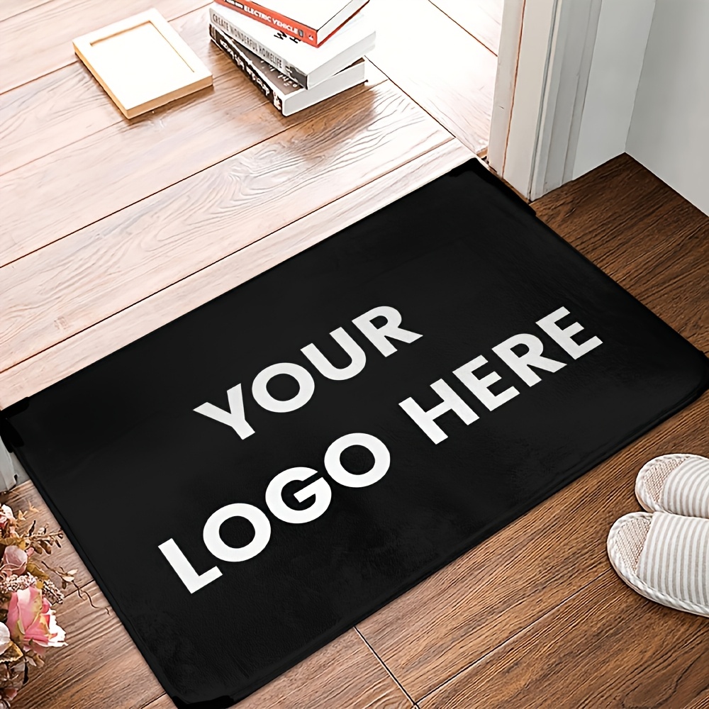 TEMU 1pc Customized Photo, Logo, Text Carpet - Personalized Non-slip Doormat For Bedroom, Living Room, Non-slip, Ideal Christmas New Year Gift For