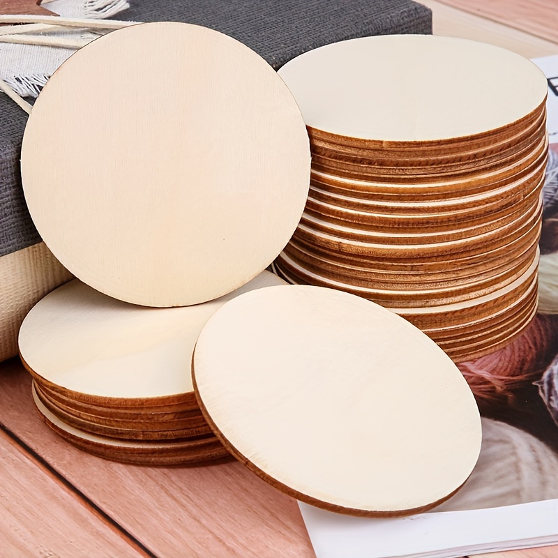 

Blank Round Wooden Circles Cutouts For Crafts - Set Of Multiple Sizes, Manufactured Wood Tags Slices Ornaments For Diy Projects, Pendants & Christmas Decorations, No Holes - Suitable For All Seasons