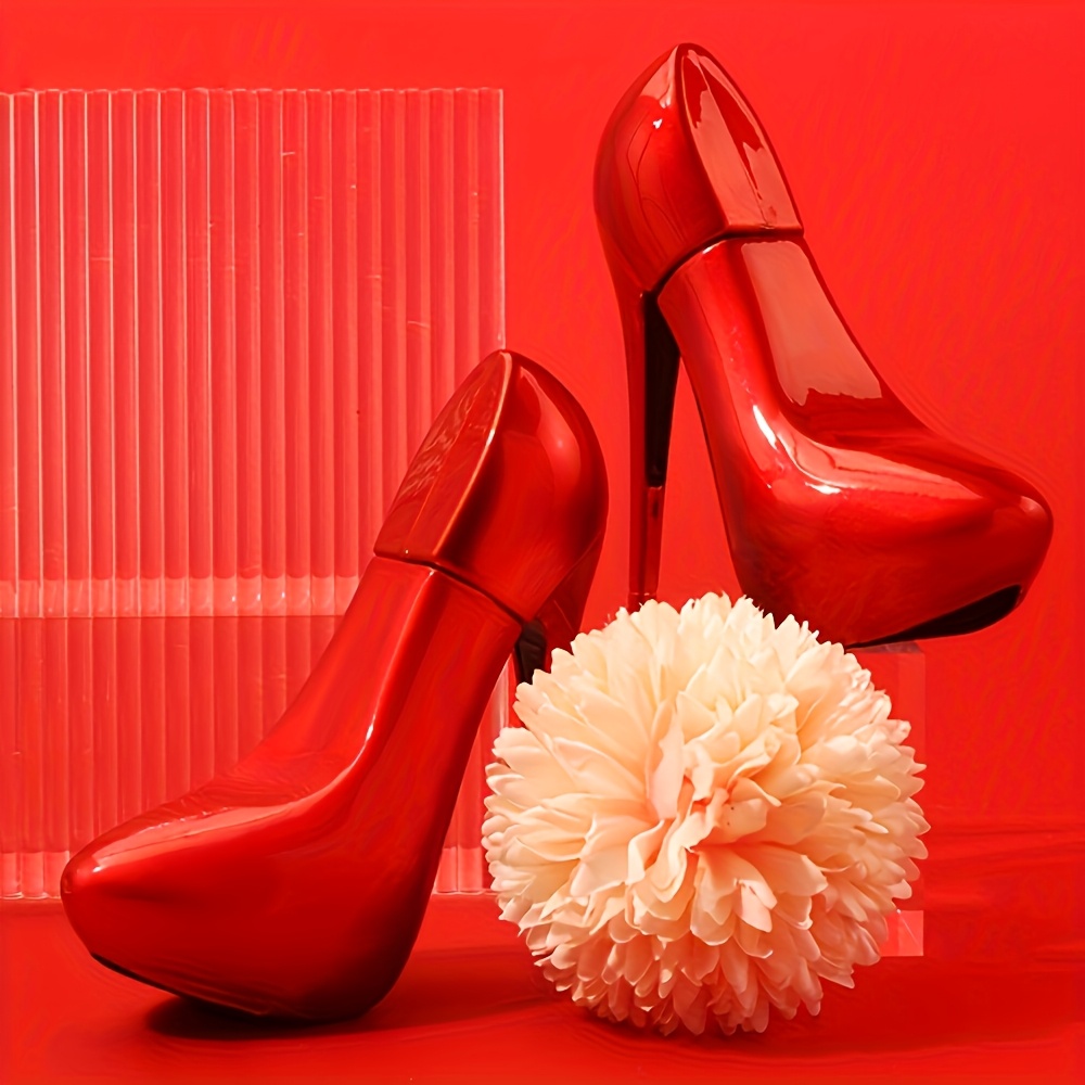 heel shaped perfume sold on Temu United States