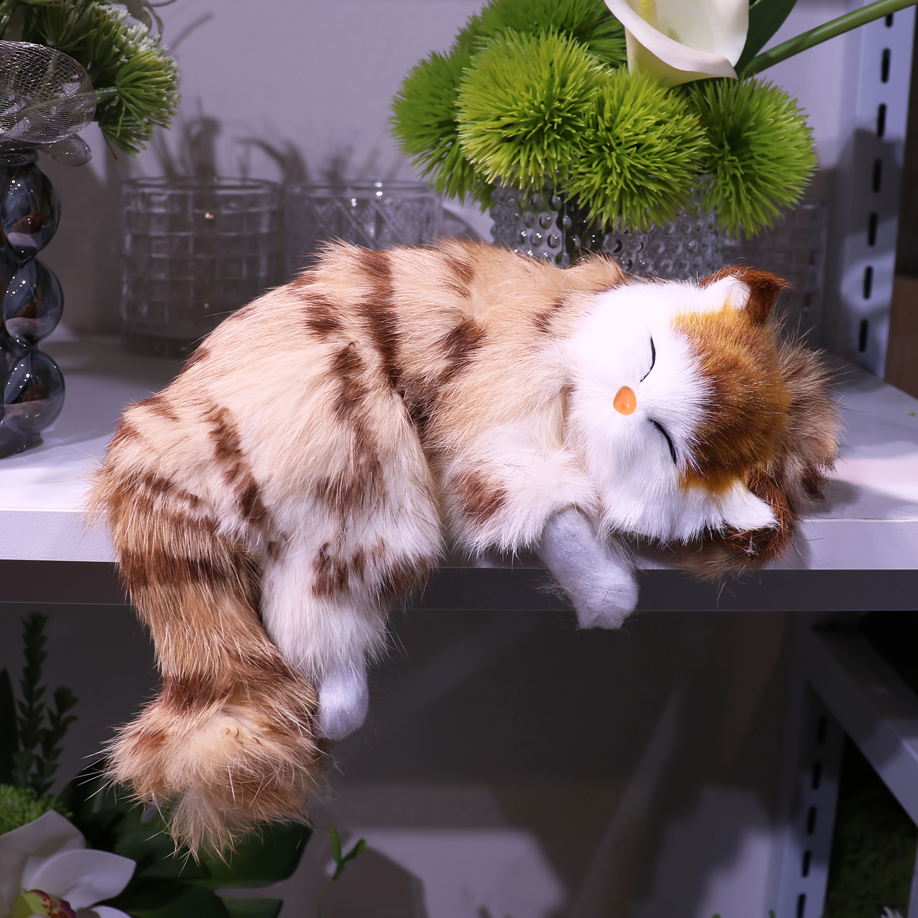 Sleeping cat plush discount