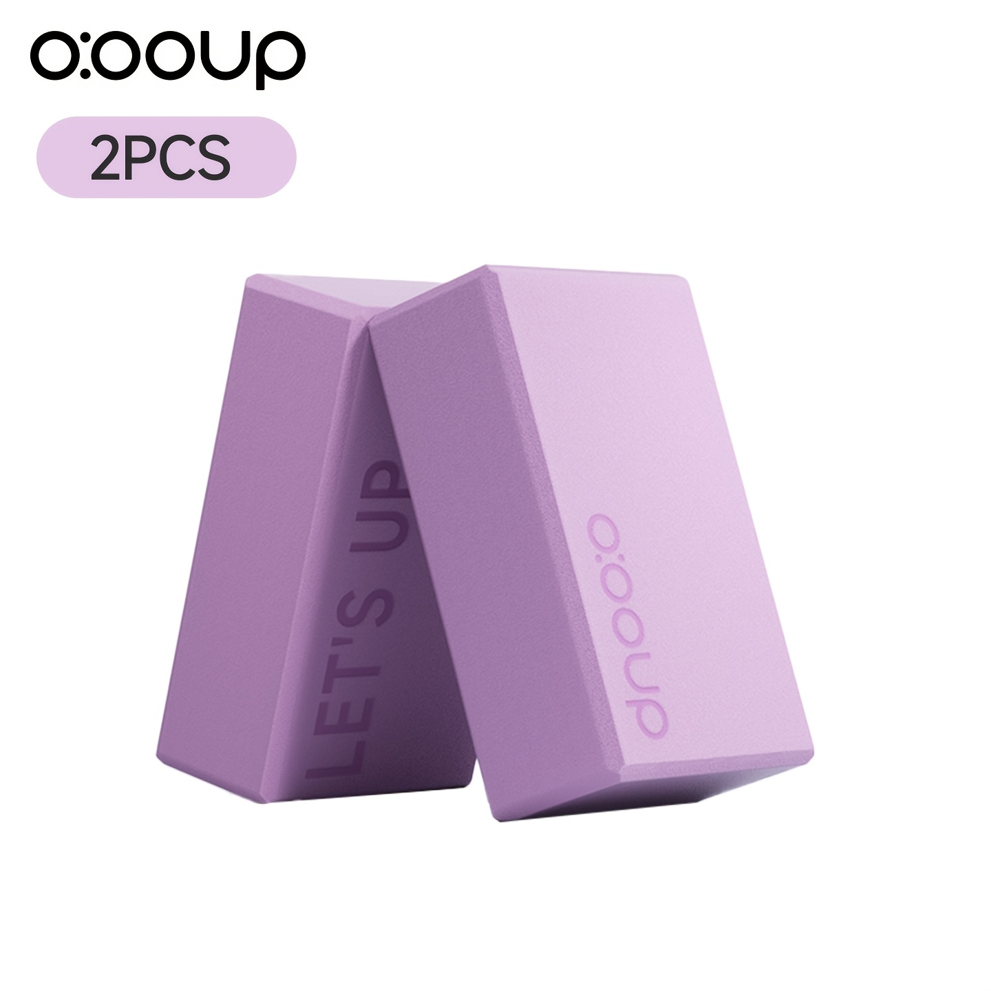 TEMU 2pcs High-density Eva Yoga Blocks (160g), Suitable For Pilates, Meditation, Dance Assistance, And Fitness Training