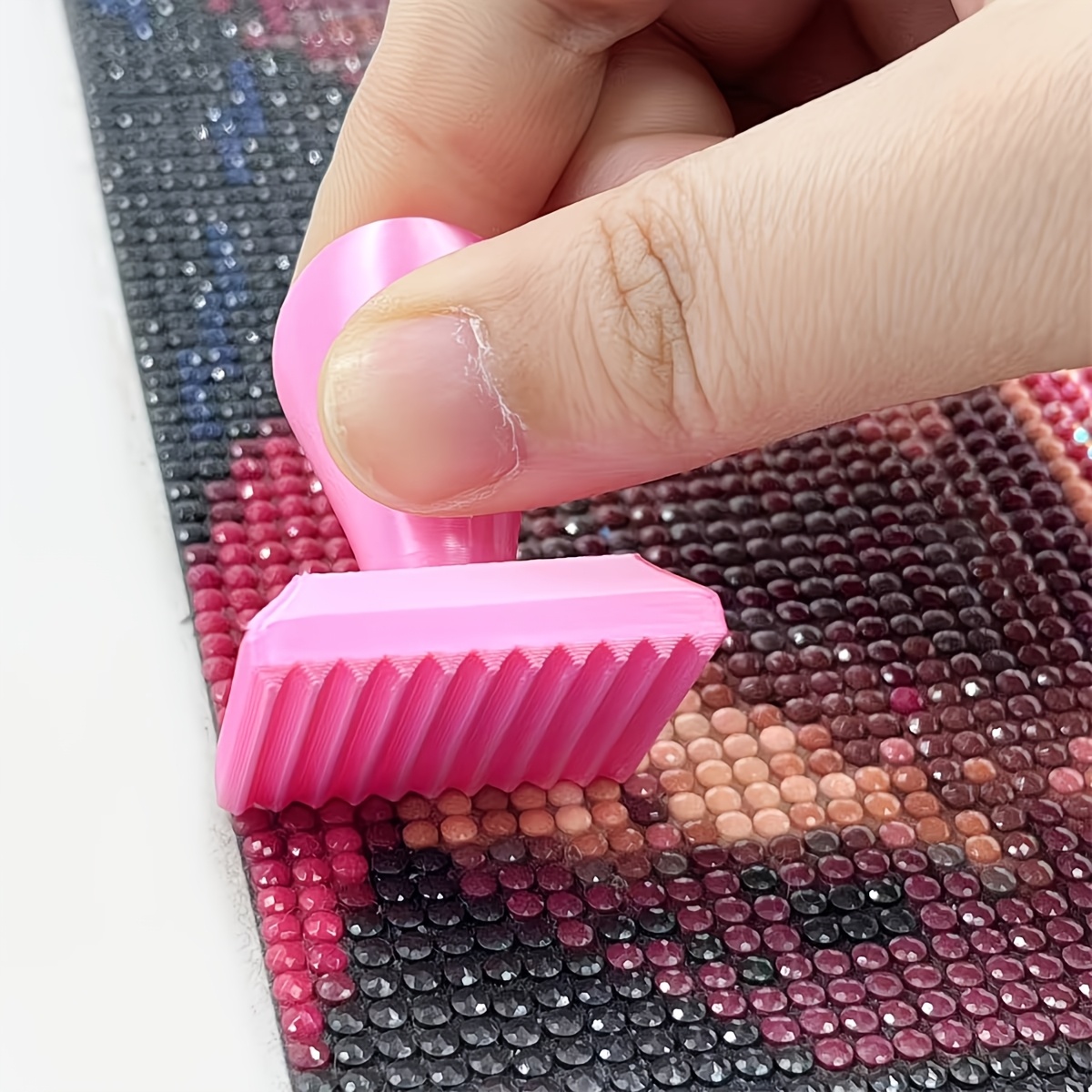 juego de 3 piezas de pluma de perforación para pintura de diamantes con impresión 3d, pluma de perforación de puntos estilo rodillo que     de obra, herramienta de perforación desmontable, accesorios de herramientas hechas a   para pintura de diamantes   de cruz diy