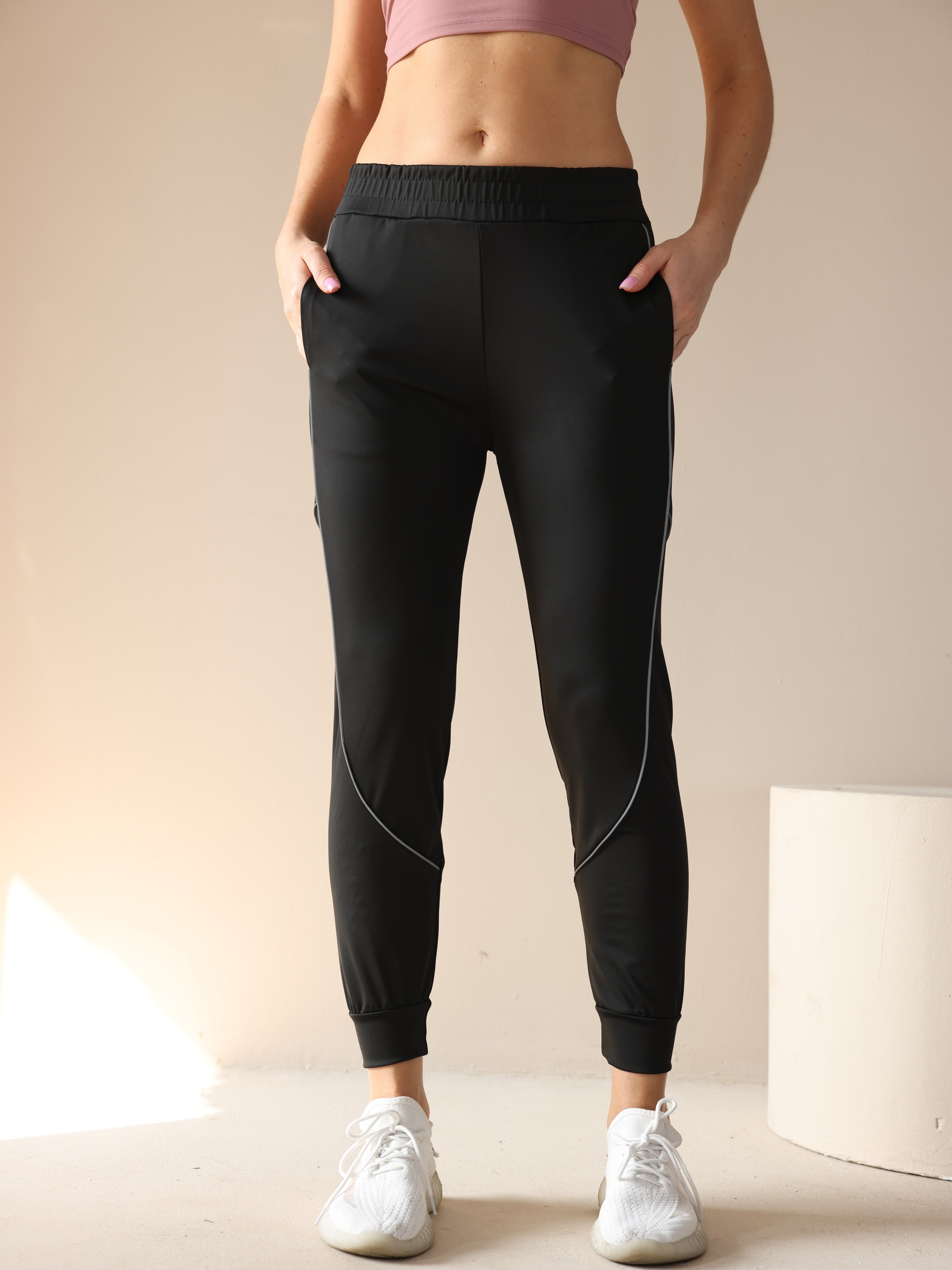 Womens Solid Color Sweatpants Loose Workout Running Joggers - Temu