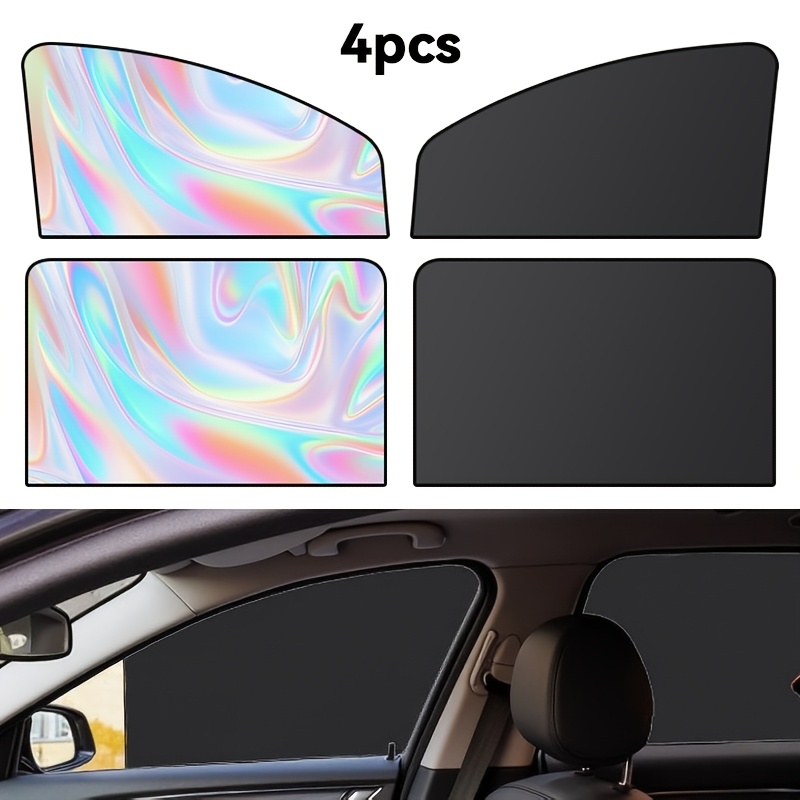 4pcs Set Of Car Window Sun Shades, Car Sun Shades, Style, Suitable For Cars, Suvs, Trucks And Other Models, And Foldable Car Window Sun Shades, Durable And Lightweight, Protecting Privacy