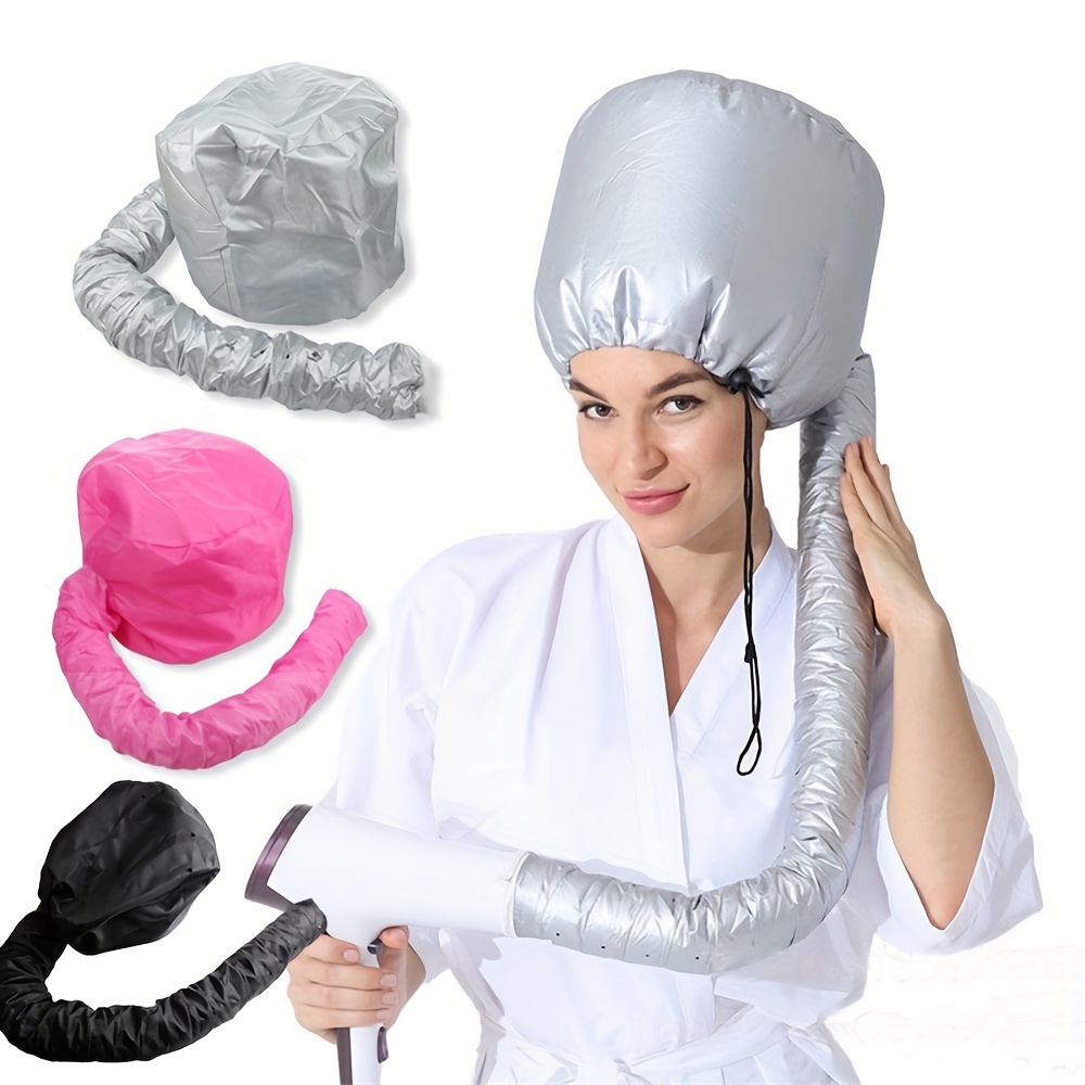 

Soft Polyester Hair Dryer Bonnet For Women - Portable, Fragrance-free Cap For Curly & Normal Hair Types, Hair Care, Barbershop, Heating Warm Air, Nursing