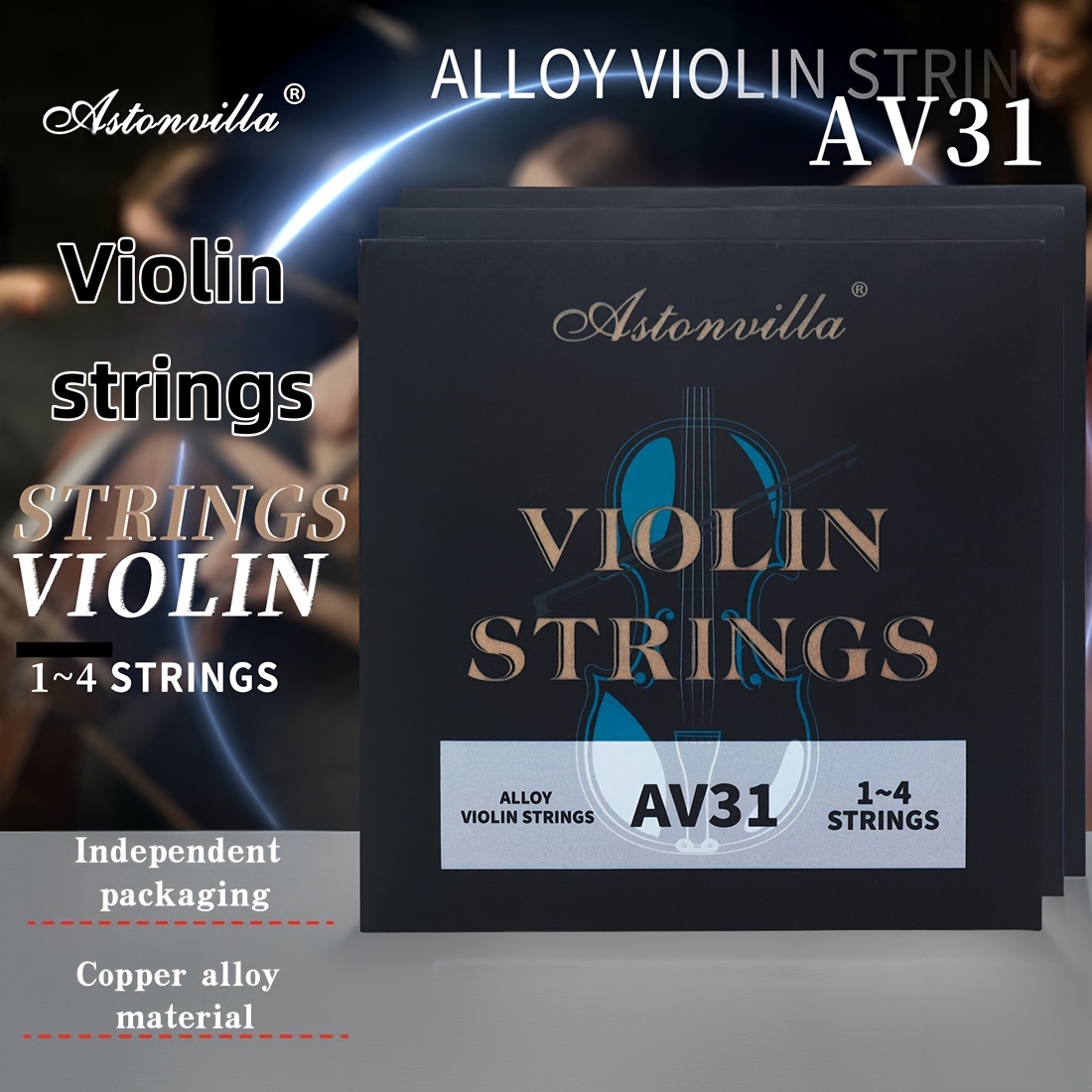 

The Av31 Copper Alloy Strings Of Are Made Of Golden Material.