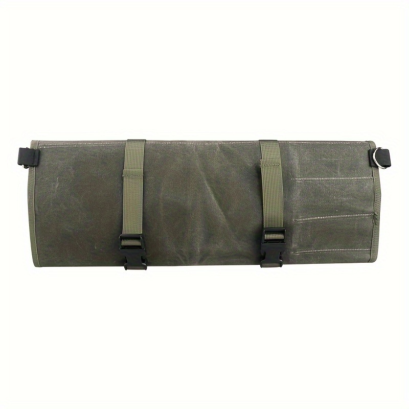 16a Canvas Chef Knife Bag Kitchen Cooking Portable Durable Roll Up Carry Case Storage Pockets