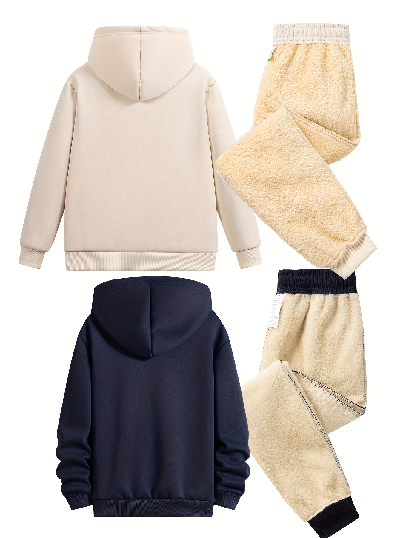 Sanrio's Autumn and Winter Thickened Girls' Four-Piece Set