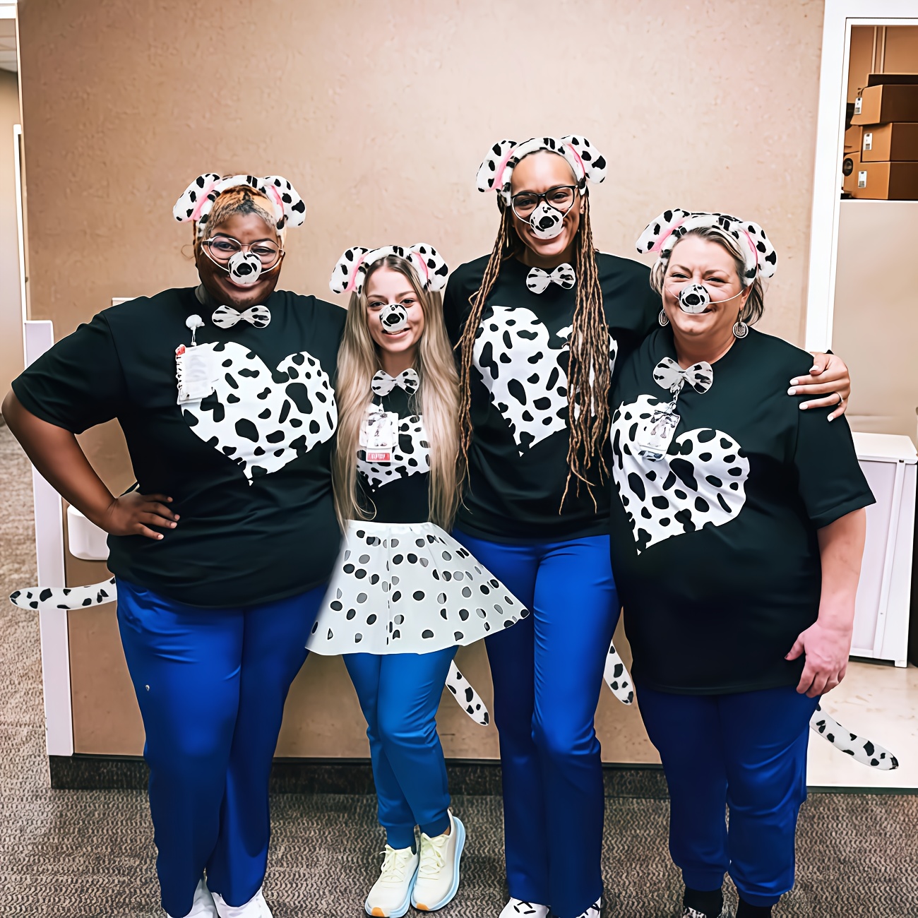 4pcs womens dalmatian themed costume props fun party outfits - Temu  Mauritius