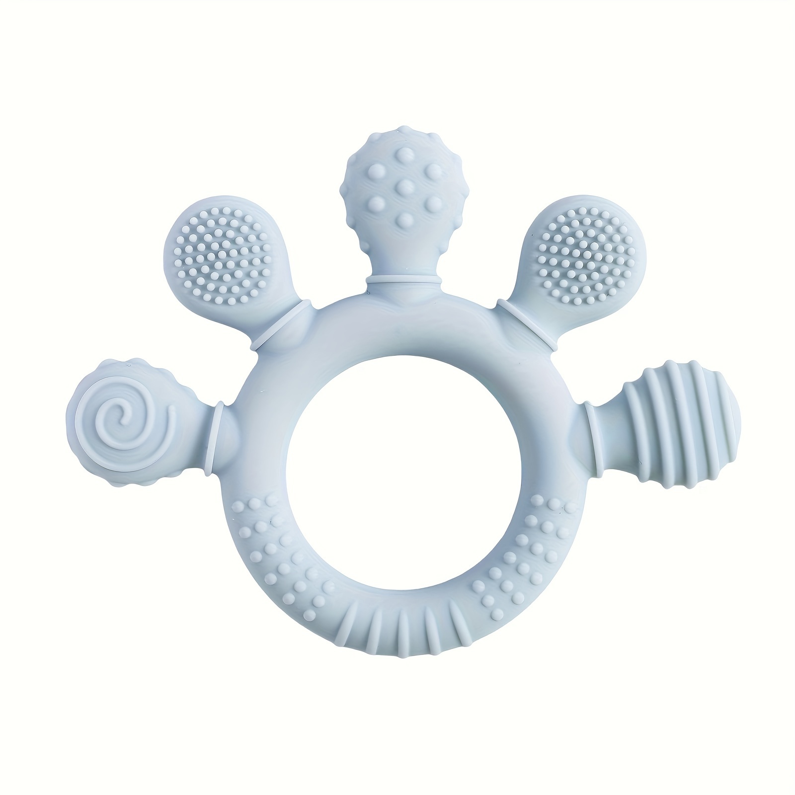 TEMU Baby Teething Toys, Baby Teethers, Food Grade Silicone Teethers, Baby Care Rings, Toys, Gifts For Kids, Newborn Accessories