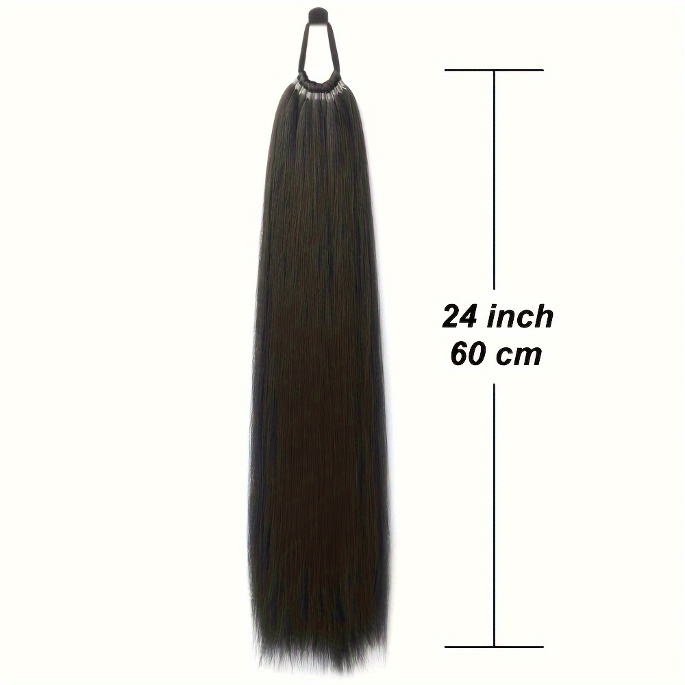       inch synthetic ponytail extension with hair tie for   for daily party and festive occasions details 3