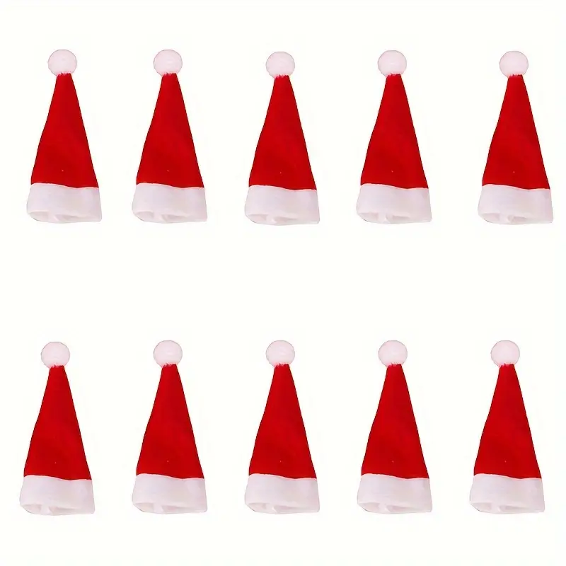 50pcs mini hats 1 57 x2 76 non woven fabric holiday decorations for trees home office details 2