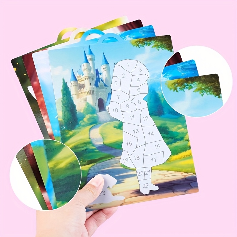 Tear & Paste Number Learning Sticker Puzzle for Kids 3+