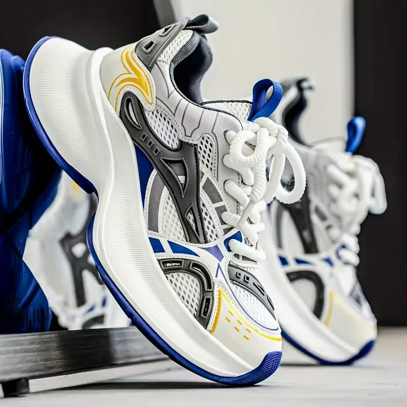 zapatillas bajas para hombre - / /, transpirable con cordones, de pvc acolchada y diseño antideslizante ideal para gimnasio o uso casual en toda temporada ( ) Detalles del producto 8