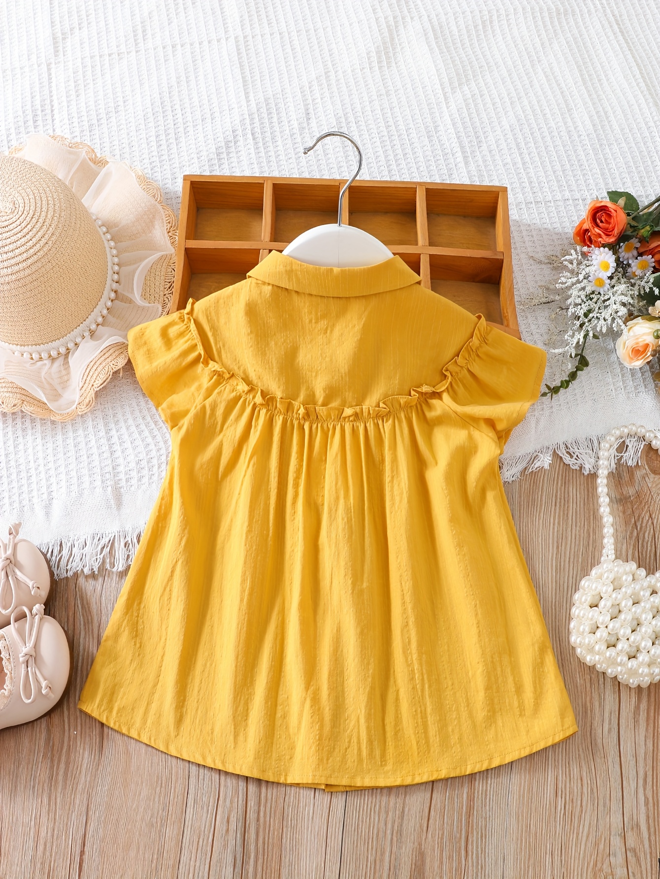 girls summer sleeveless blouse collar Temu Bahrain