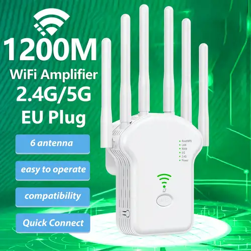 Ripetitore Ripetitore WiFi Extender Per Casa Ed Esterno, Router Ripetitore  WiFi Dual Band 2.4G E 5G, Configurazione Semplice, Copertura A 360° - Temu  Italy