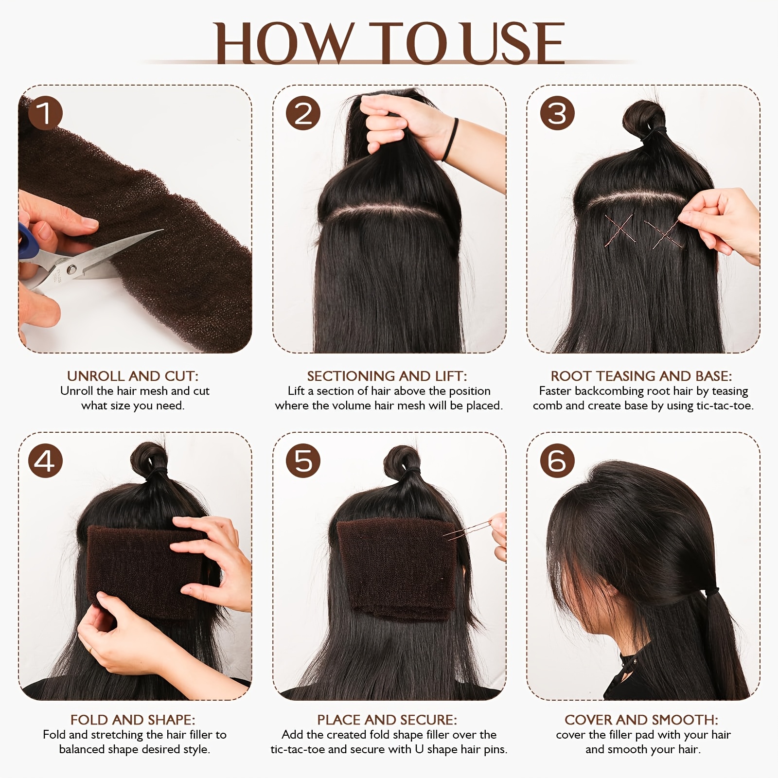 Invisible Hair Pad Bun Maker & Volume Enhancer