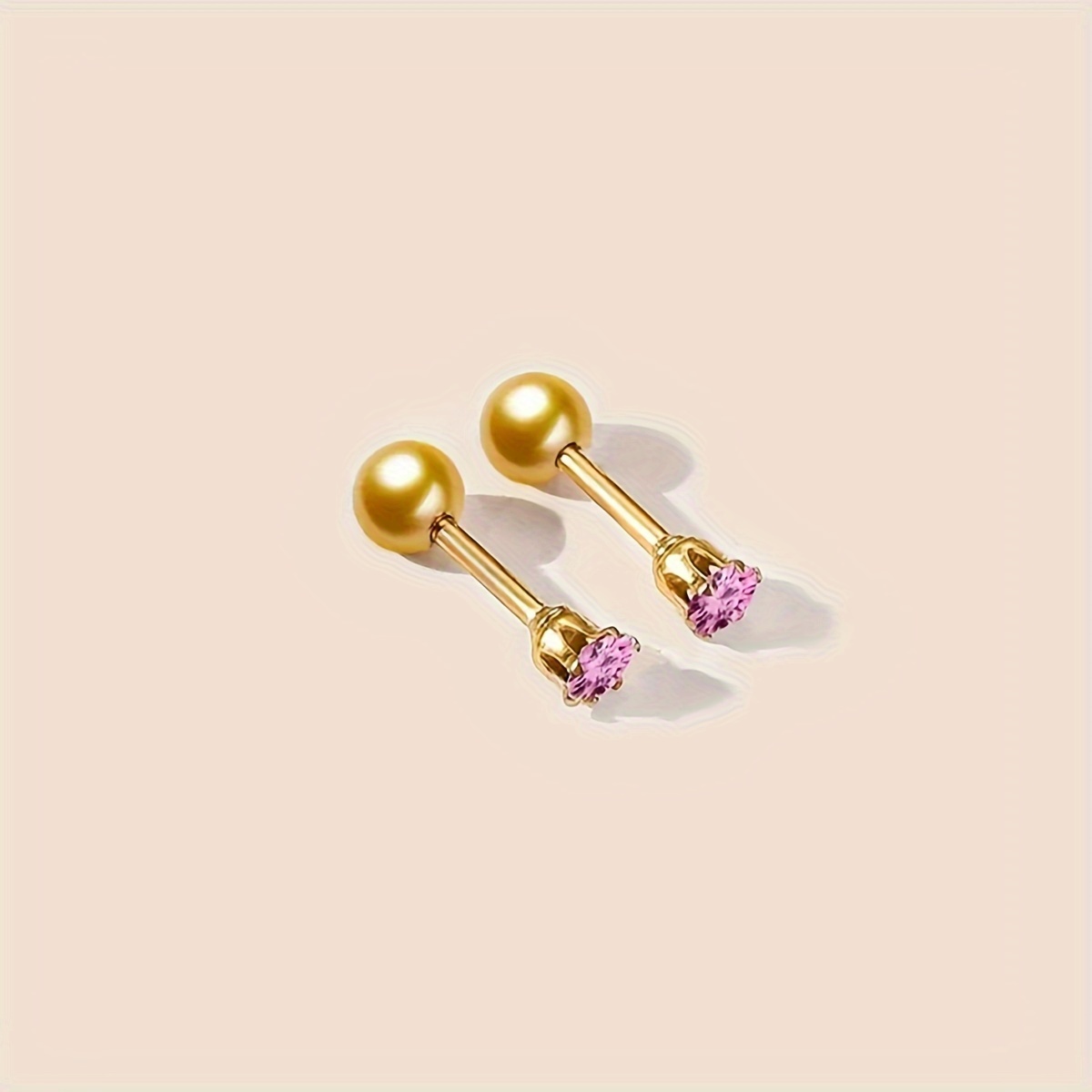 Fashionable Zirconia Hypoallergenic Small Stud Earrings