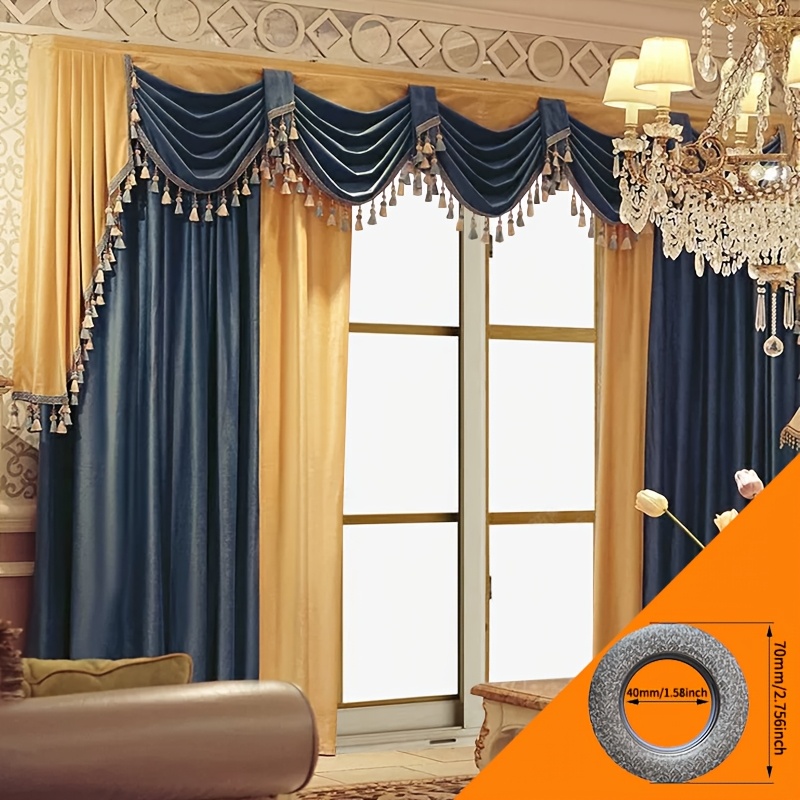 

European American Luxury Luxurious Thickened Blackout Color Velvet Curtains Living Room Bedroom Curtains Curtain Heads Curtain Finished Products