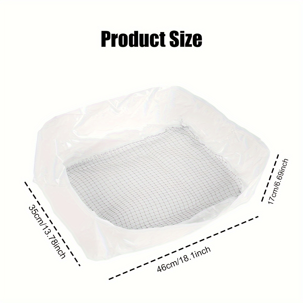 2 filtres réutilisables pour litière de chat - Filet filtrant sans contact, polyéthylène résistant, universel et pratique pour une litière plus propre, facile à nettoyer et contrôle des odeurs, accessoire pour déjections félines