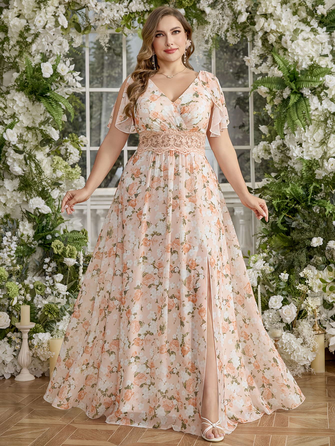 floral print bridesmaid dresses - Mauritius
